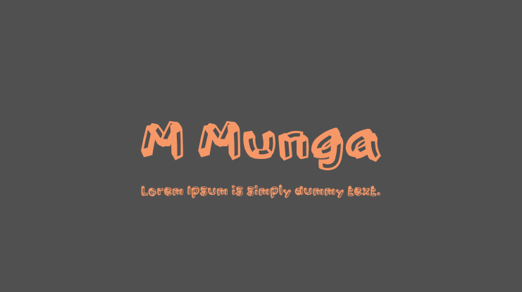 M Munga Font