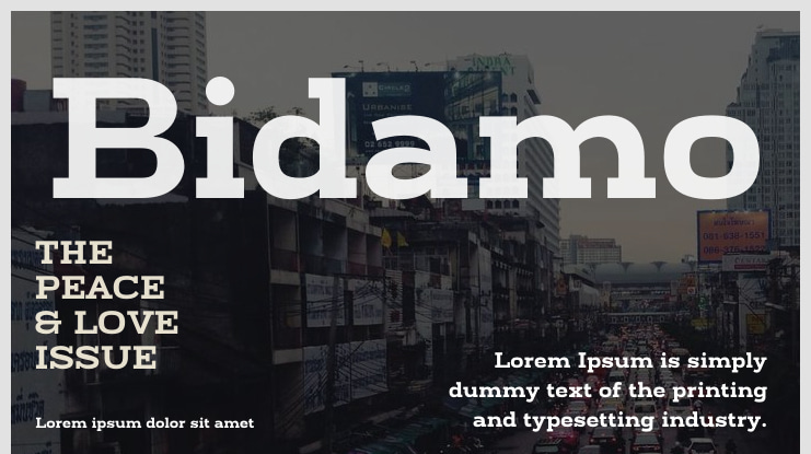Bidamo Font Family