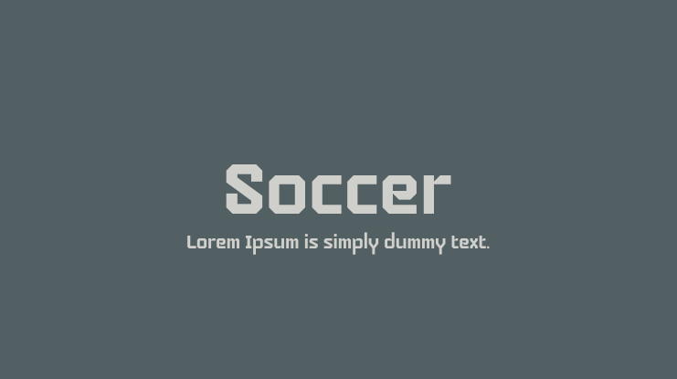Soccer Font