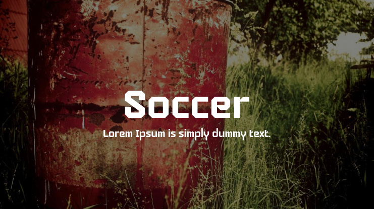 Soccer Font