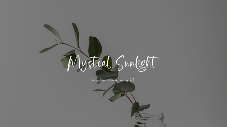 Mystical Sunlight Font Family