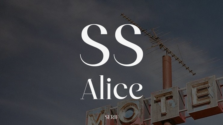 SS Alice Font