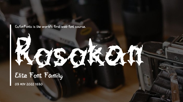 Rosokan Elite Font