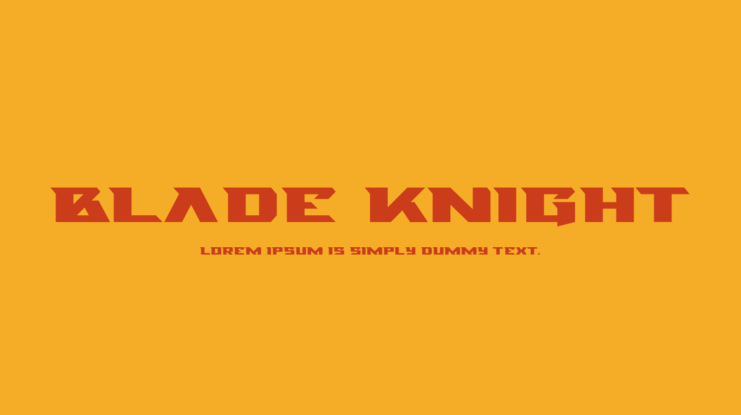 Blade Knight Font Family