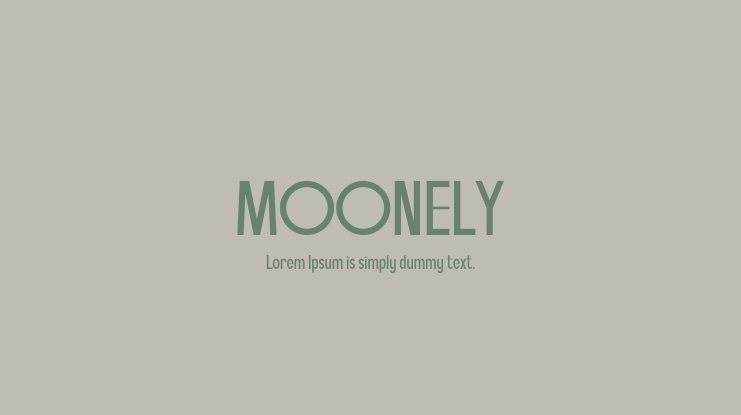 MOONELY Font