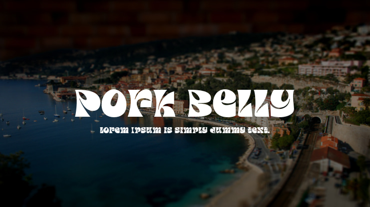 Pork Belly Font