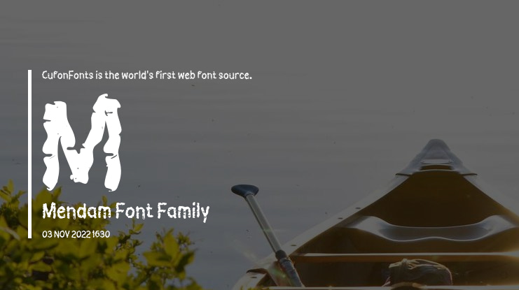 M Mendam Font