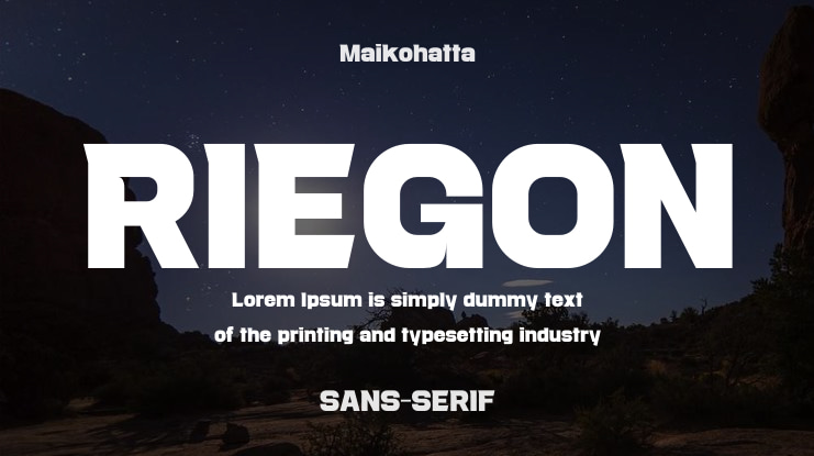 RIEGON Font