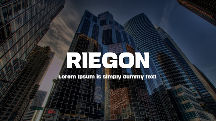 RIEGON Font