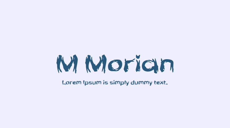 M Morian Font