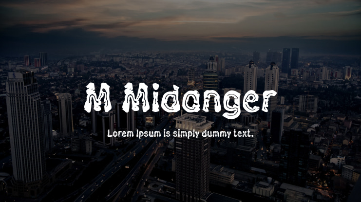 M Midanger Font
