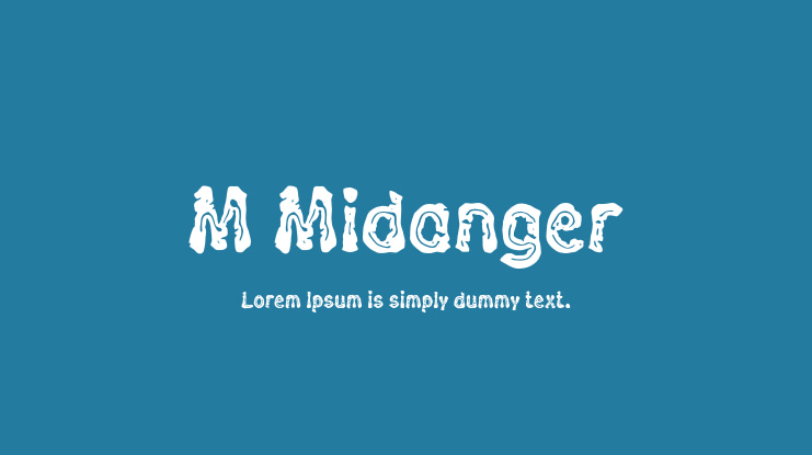 M Midanger Font