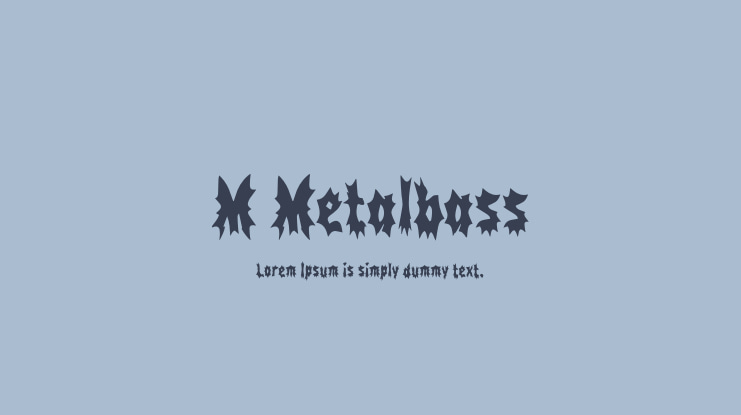 M Metalbass Font