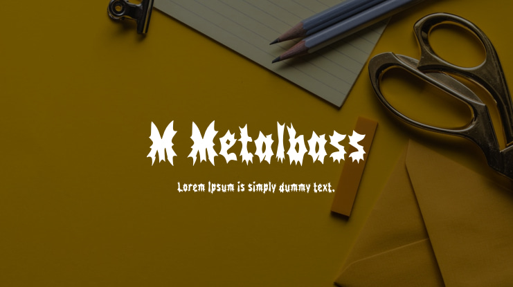 M Metalbass Font
