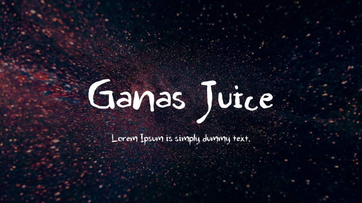 Ganas Juice Font