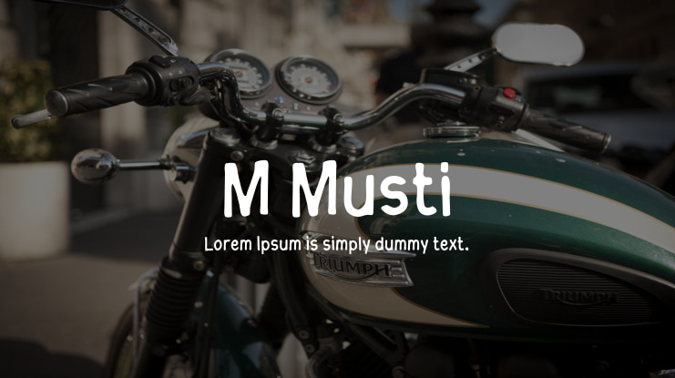 M Musti Font