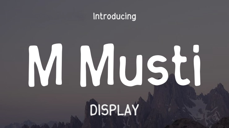 M Musti Font