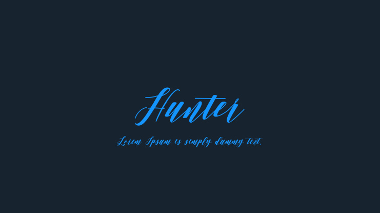 Hunter Font