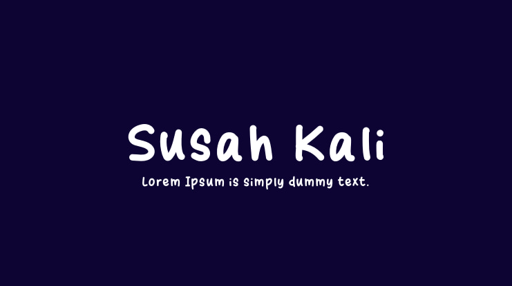 Susah Kali Font