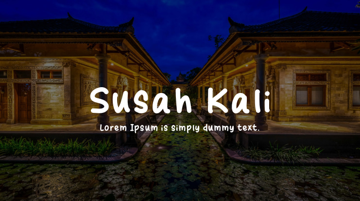 Susah Kali Font