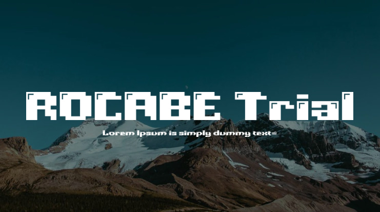 ROCABE Trial Font