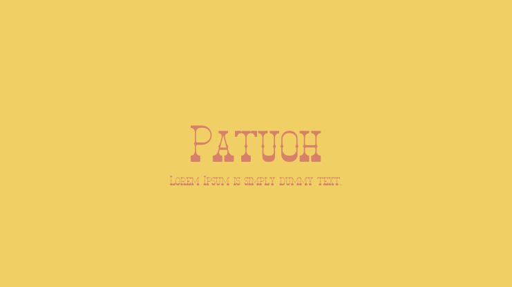 Patuoh Font