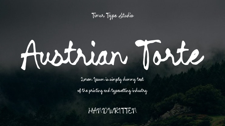 Austrian Torte Font