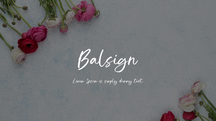 Balsign Font