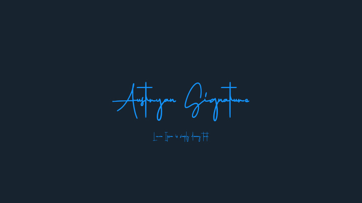 Austryan Signature Font