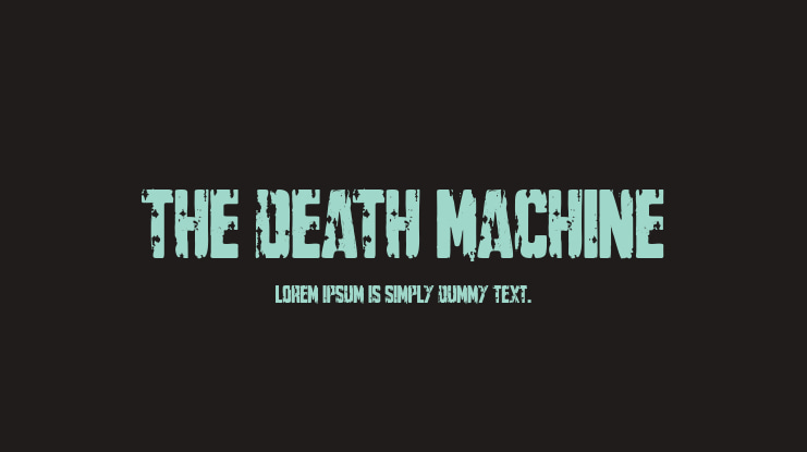 The Death Machine Font