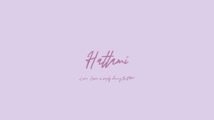 Hattami Font