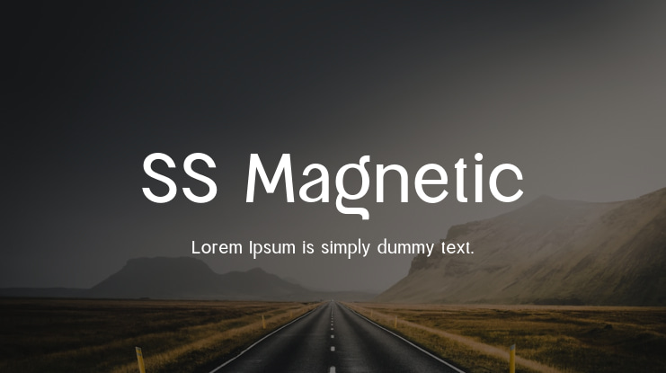 SS Magnetic Font