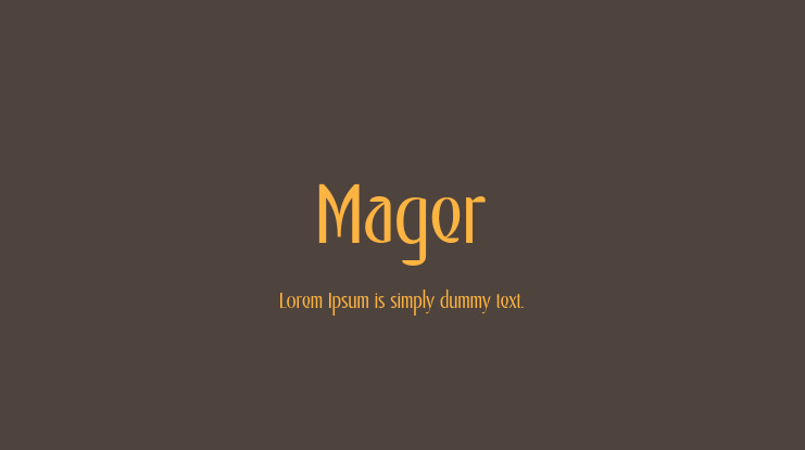 Mager Font