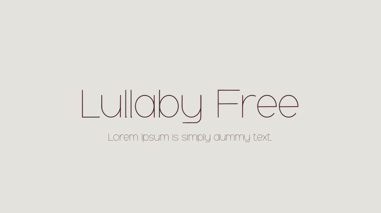Lullaby Free Font