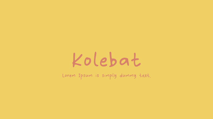 Kolebat Font