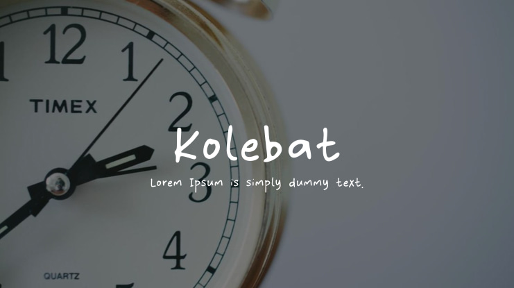 Kolebat Font