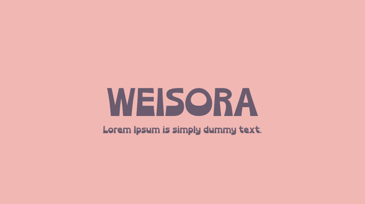 WEISORA Font