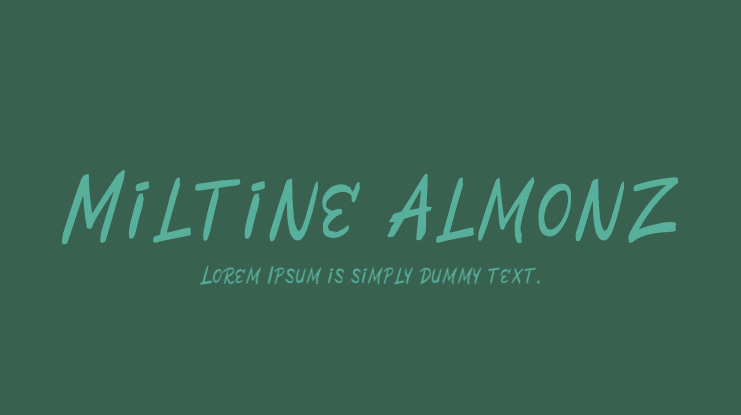 Miltine Almonz Font