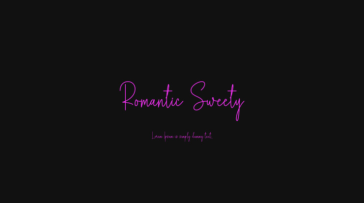 Romantic Sweety Font