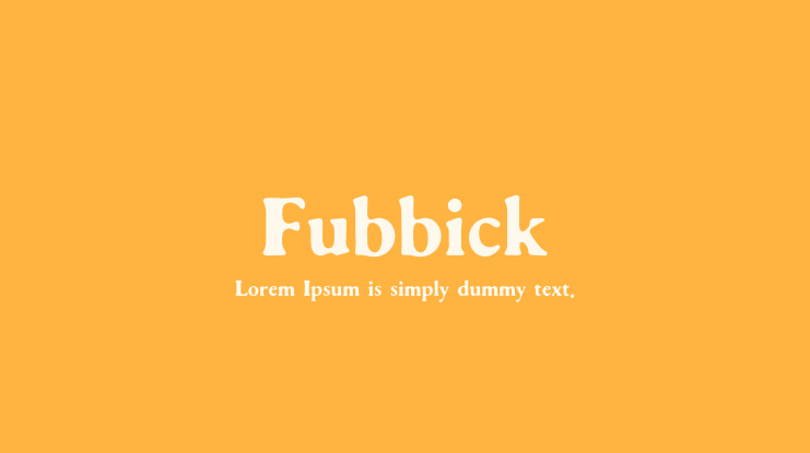 Fubbick Font Family