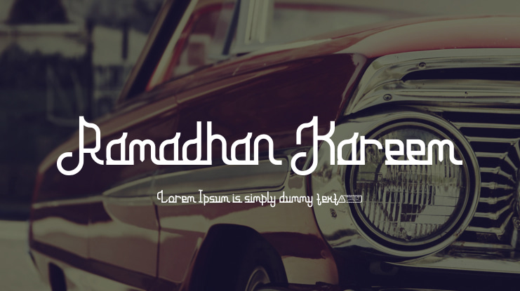 Ramadhan Kareem Font