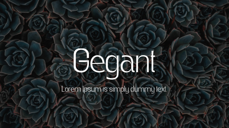 Gegant Font