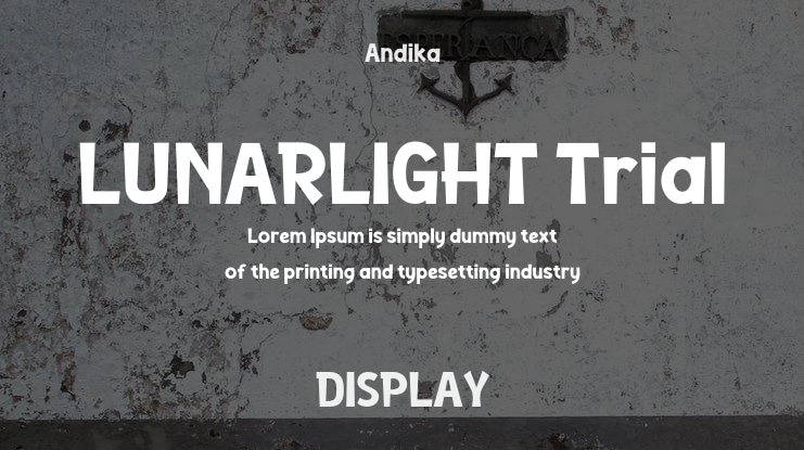 LUNARLIGHT Trial Font