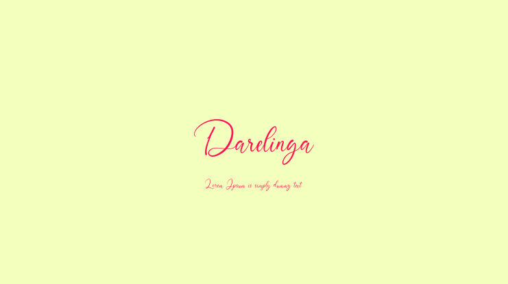 Darelinga Font