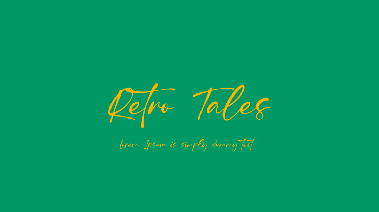Retro Tales Font