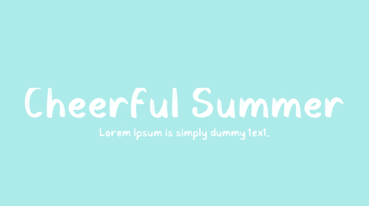 Cheerful Summer Font