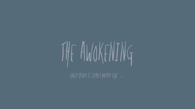 The Awokening Font