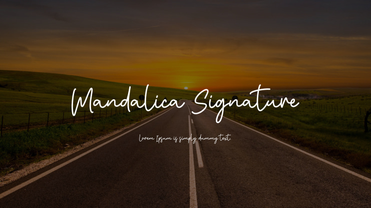 Mandalica Signature Font