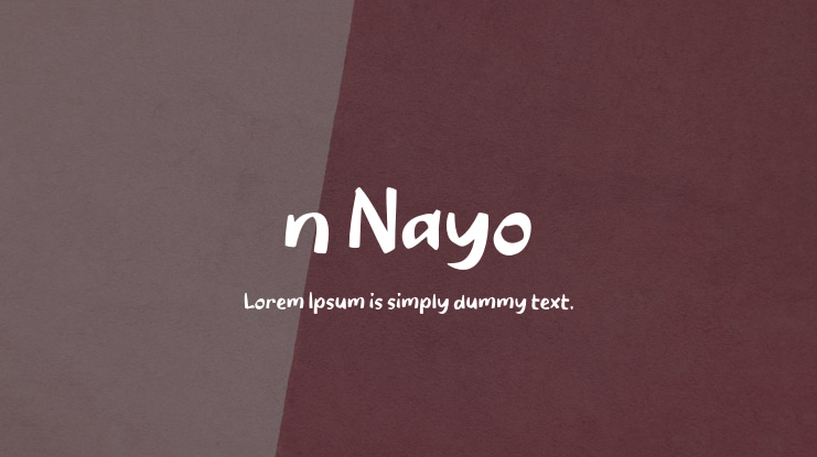n Nayo Font