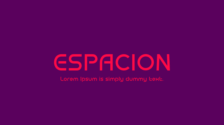 ESPACION Font
